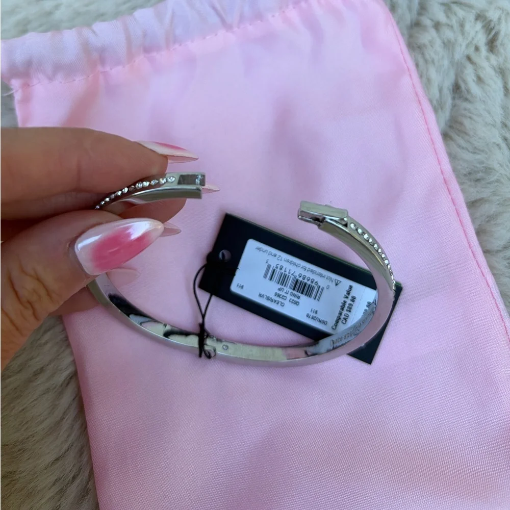 kate spade Silver Hinged Bangle Bracelet